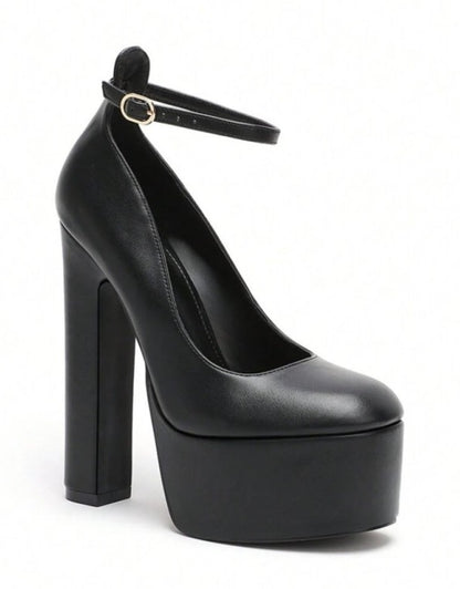 CHAUSSURES FEMME SOIREE MARIAGE ELEGANT CONFORT MISS MAYA NOIR
