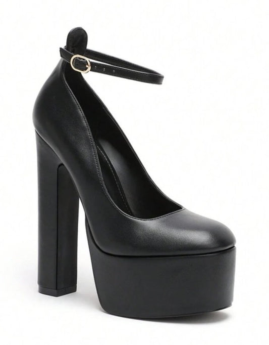 CHAUSSURES FEMME SOIREE MARIAGE ELEGANT CONFORT MISS MAYA NOIR