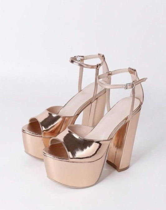 CHAUSSURES FEMMES TALON HAUT PLATFORM MISS SUZA CHAMPAGNE