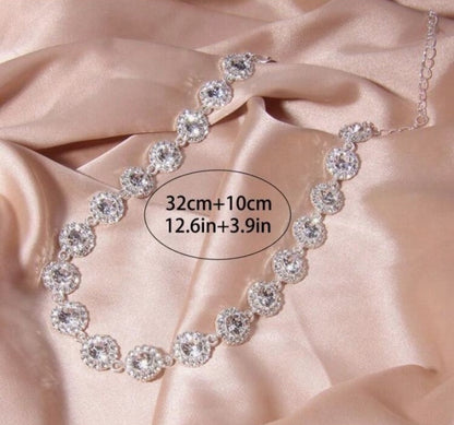 Collier strass mariage & soirée – Modèle “Reine d’un soir”
