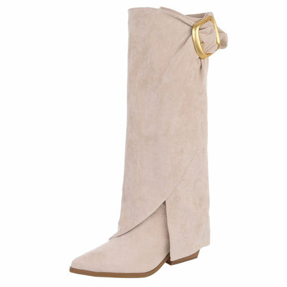 CHAUSSURES FEMME BOTTES WESTERN MISS CHARLIE BEIGE