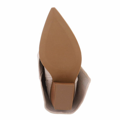 CHAUSSURES FEMME BOTTES WESTERN MISS CHARLIE BEIGE