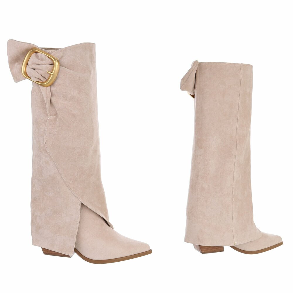 CHAUSSURES FEMME BOTTES WESTERN MISS CHARLIE BEIGE