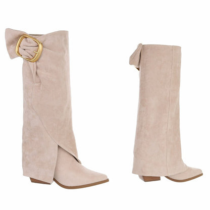 CHAUSSURES FEMME BOTTES WESTERN MISS CHARLIE BEIGE