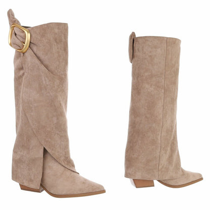 CHAUSSURES FEMME BOTTES WESTERN MISS CHARLIE TAUPE
