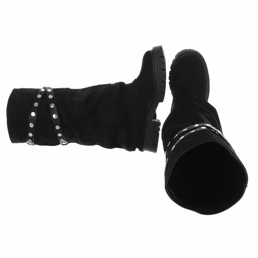 CHAUSSURES FEMME BOTTES HAUTES MISS BILLIE NOIR