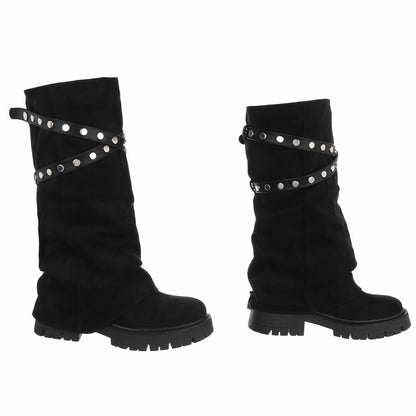 CHAUSSURES FEMME BOTTES HAUTES MISS BILLIE NOIR