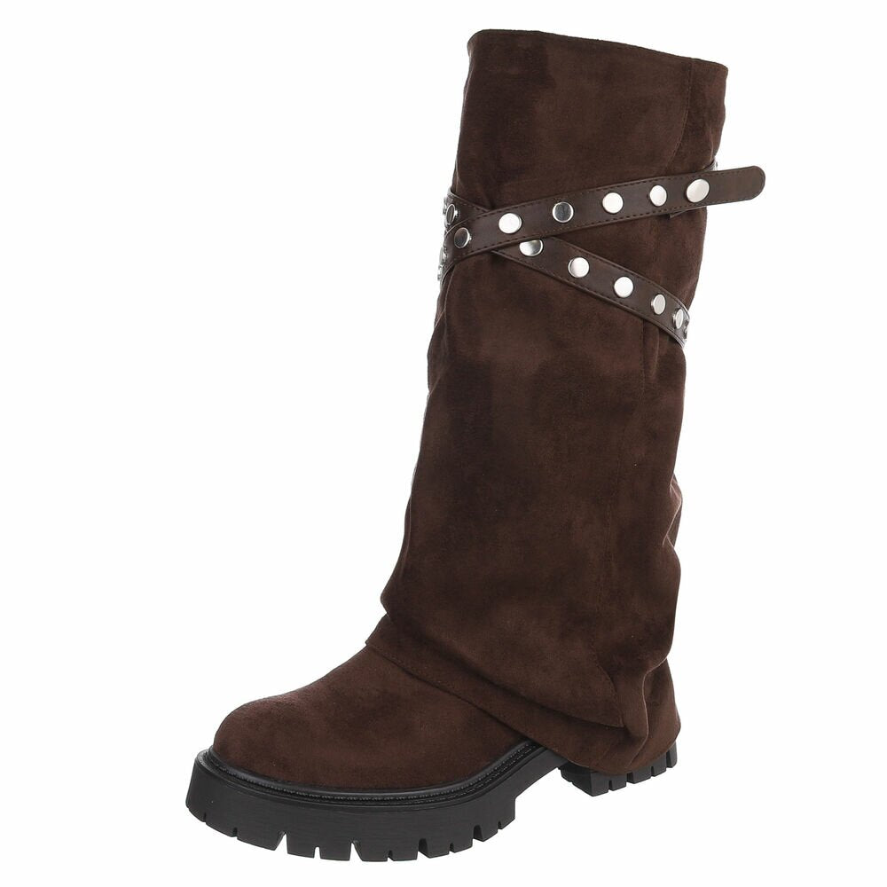 CHAUSSURES FEMME BOTTES HAUTES MISS BILLIE CHOCO BROWN