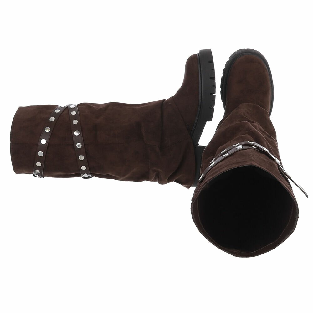 CHAUSSURES FEMME BOTTES HAUTES MISS BILLIE CHOCO BROWN