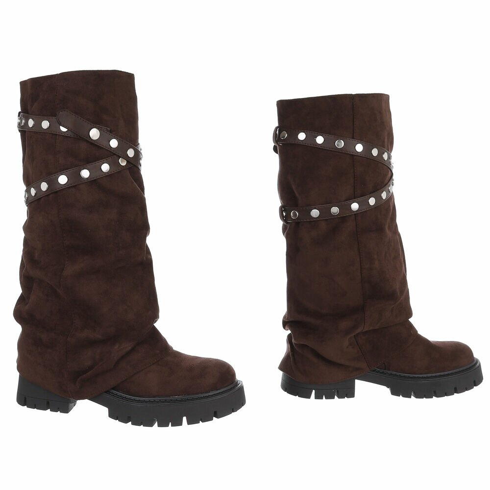 CHAUSSURES FEMME BOTTES HAUTES MISS BILLIE CHOCO BROWN