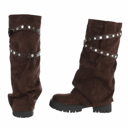 CHAUSSURES FEMME BOTTES HAUTES MISS BILLIE CHOCO BROWN