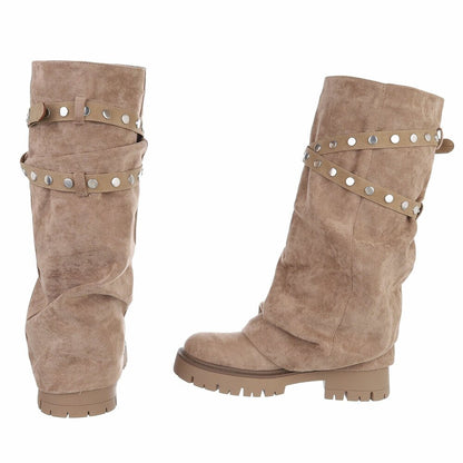 CHAUSSURES FEMME BOTTES HAUTES MISS BILLIE BEIGE