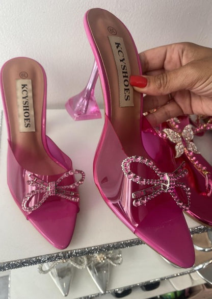 ESCARPINS PLEXIS PETITS TALONS PYRAMIDAL MISS LUCIA ROSE