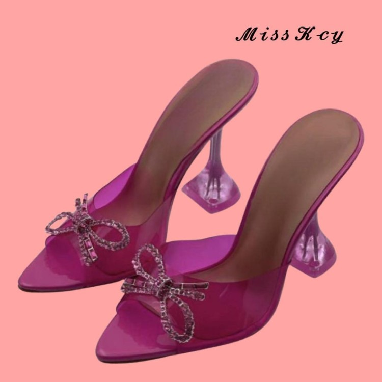 ESCARPINS PLEXIS PETITS TALONS PYRAMIDAL MISS LUCIA ROSE