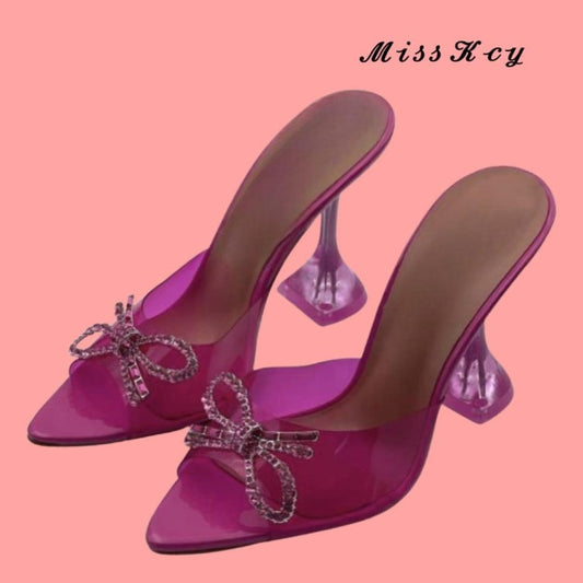 ESCARPINS PLEXIS PETITS TALONS PYRAMIDAL MISS LUCIA ROSE