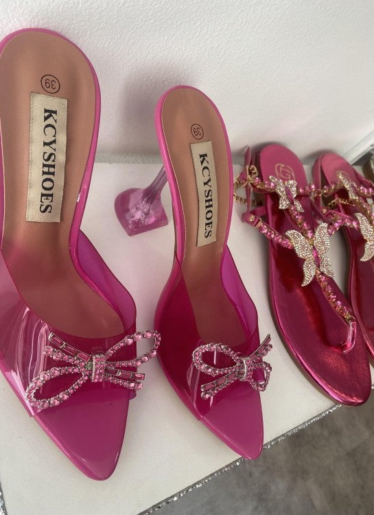 ESCARPINS PLEXIS PETITS TALONS PYRAMIDAL MISS LUCIA ROSE