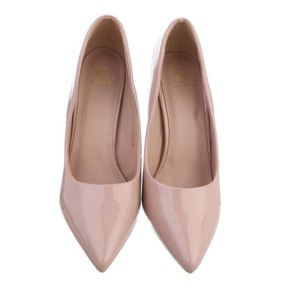 ESCARPINS TALON BOUT POINTUE MISS BIANCA BEIGE
