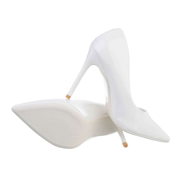 ESCARPINS TALON BOUT POINTUE MISS BIANCA BLANC