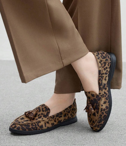 Mules Loafers fermée leopard