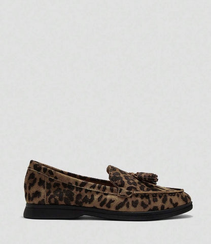 Mules Loafers fermée leopard