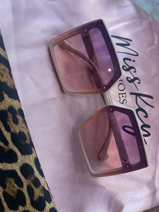 Lunettes de Soleil Oversize "Geometric ROSE PARME" MISS ALYA - MissKCY