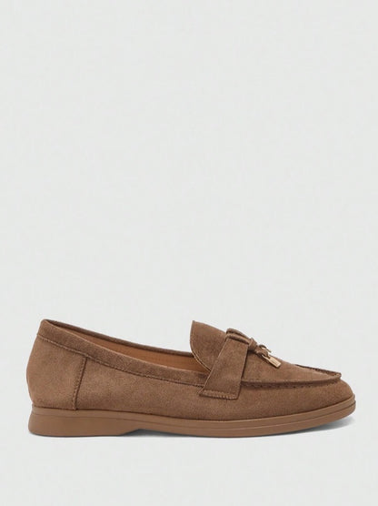 Mules Loafers fermée camel