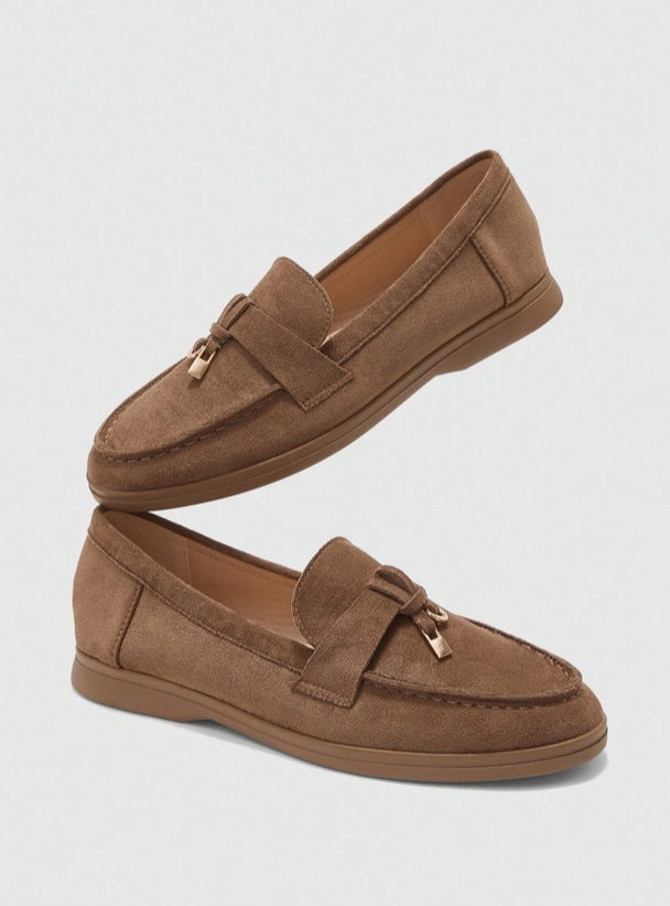 Mules Loafers fermée camel