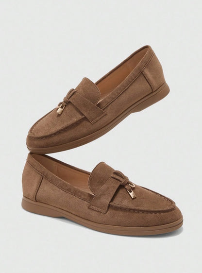 Mules Loafers fermée camel
