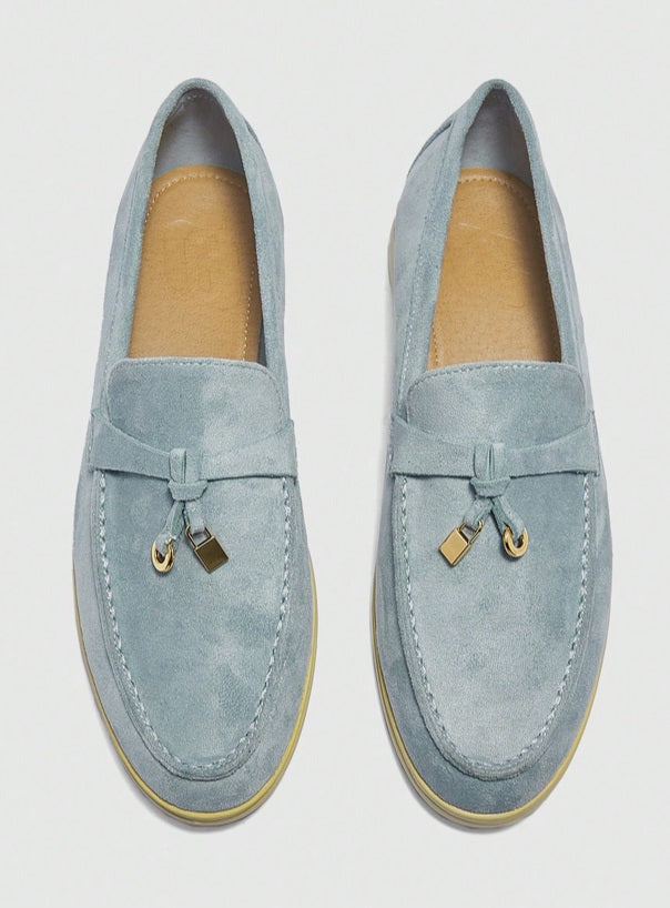 Mules Loafers fermée bleu ciel