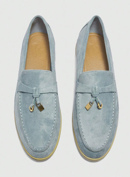 Mules Loafers fermée bleu ciel