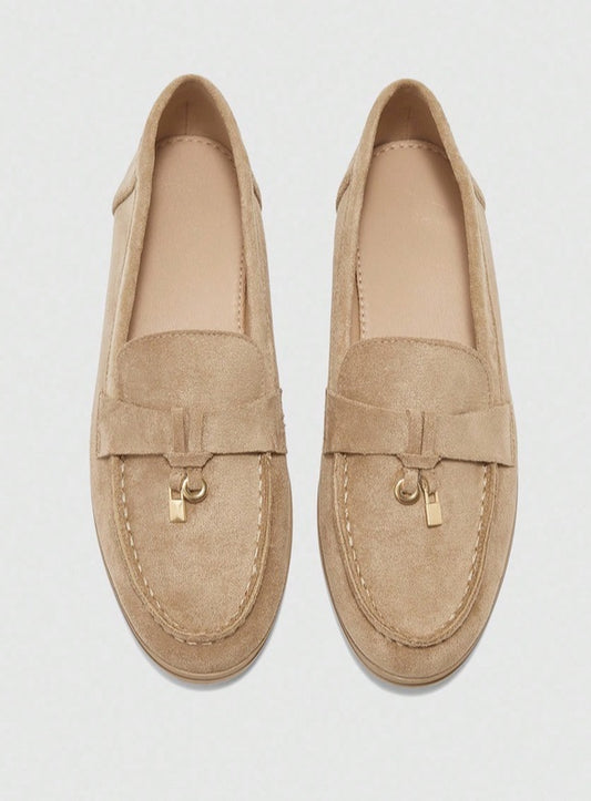 Mules Loafers fermée beige