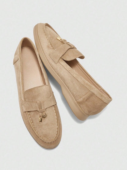 Mules Loafers fermée beige