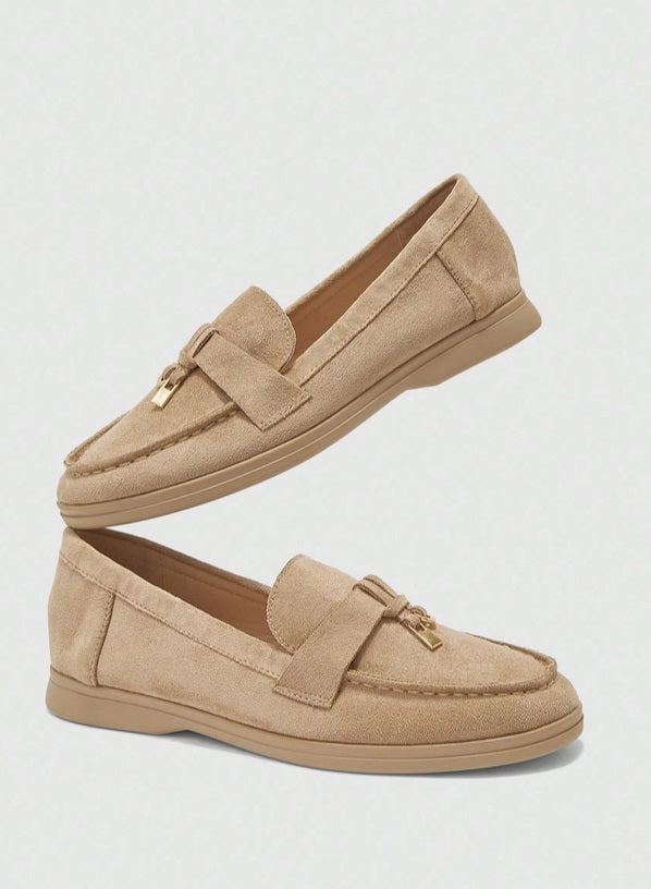 Mules Loafers fermée beige