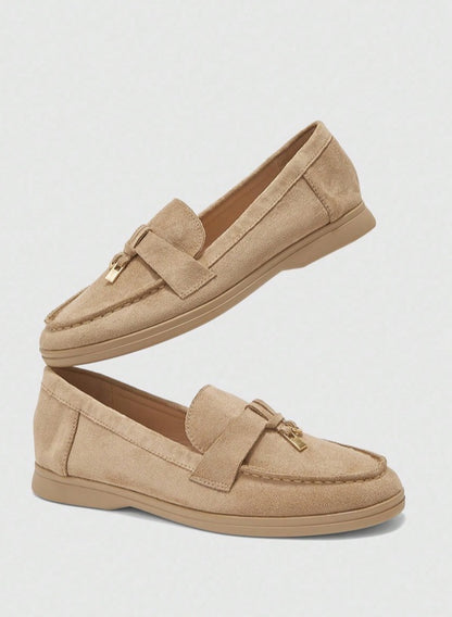 Mules Loafers fermée beige