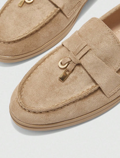 Mules Loafers fermée beige