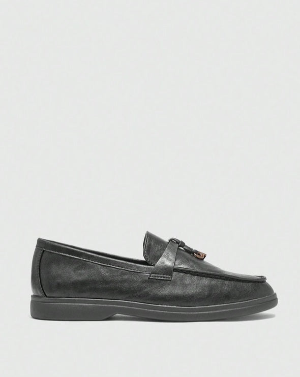 Mules Loafers fermée noir vegan