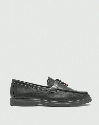 Mules Loafers fermée noir vegan