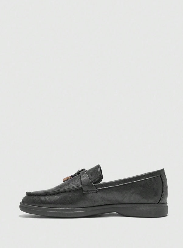 Mules Loafers fermée noir vegan