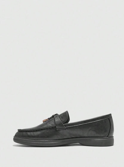 Mules Loafers fermée noir vegan