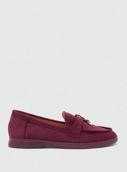 Mules Loafers fermée framboise