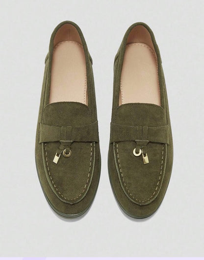Mules Loafers fermée khaki