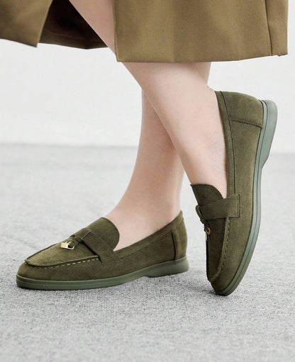 Mules Loafers fermée khaki