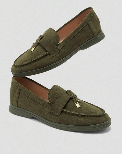 Mules Loafers fermée khaki