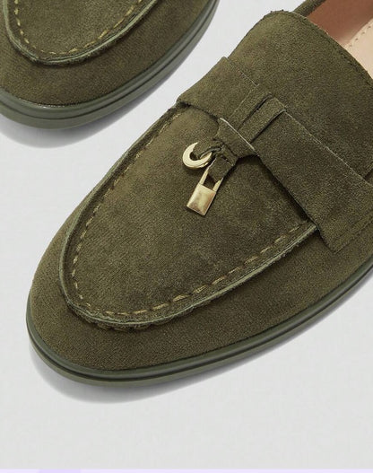 Mules Loafers fermée khaki