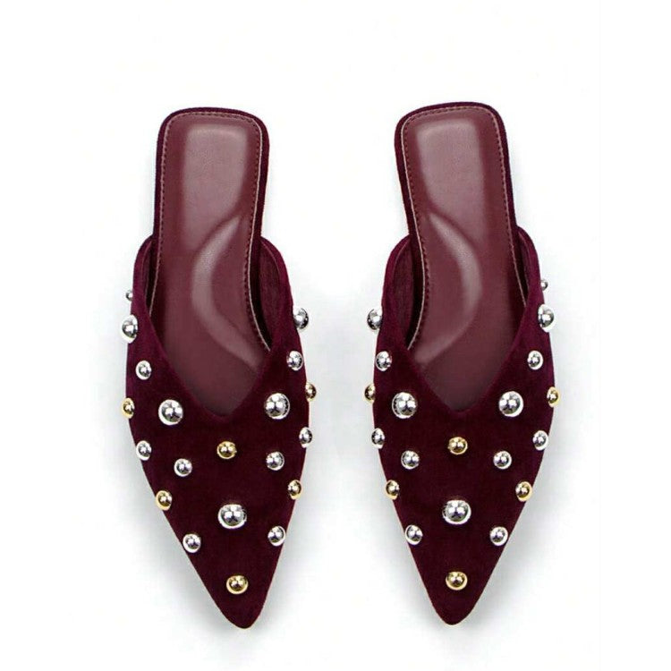 MOCASSINS CLOUTÉS FEMME – CHIC, TENDANCE ET CONFORTABLES SUEDINE MISS MIA BORDEAU