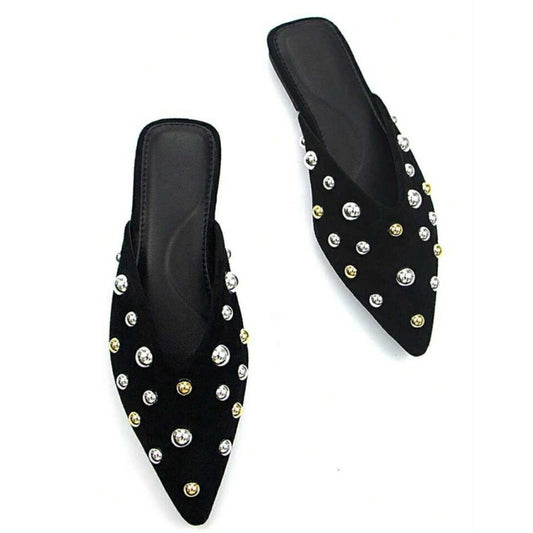 MOCASSINS CLOUTÉS FEMME – CHIC, TENDANCE ET CONFORTABLES SUEDINE MISS MIA NOIR