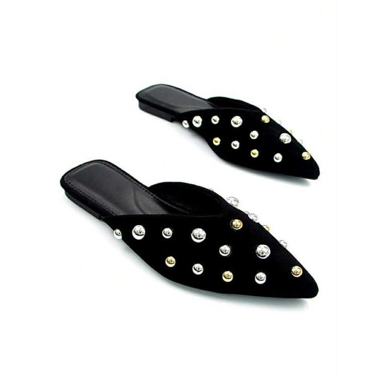 MOCASSINS CLOUTÉS FEMME – CHIC, TENDANCE ET CONFORTABLES SUEDINE MISS MIA NOIR