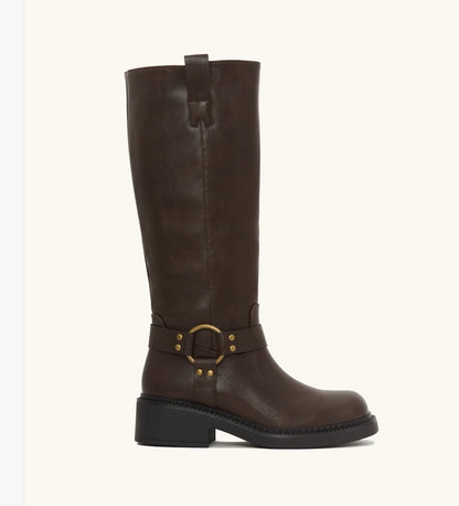 CHAUSSURES FEMME BOTTES HAUTES MISS ABBY MARRON