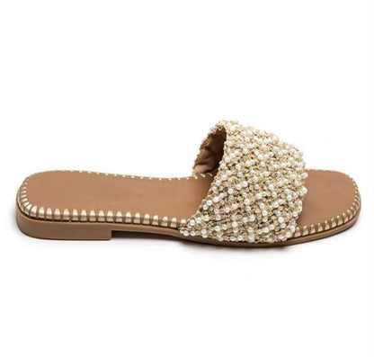 Sandales Bohème "Perle d'Été" – Élégance & Confort beige