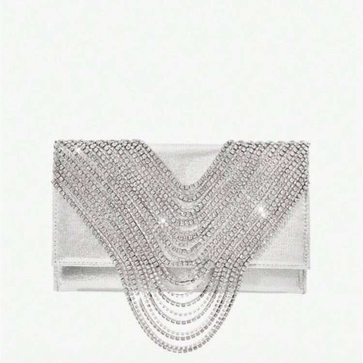 Sac Soirée Cascade Strass – Collection KCY Accessory
